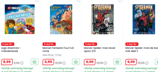 2 kinderboeken voor €10 bij Boekenvoordeel