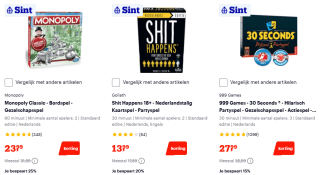 Tot 35% korting op veel bordspellen bij Bol