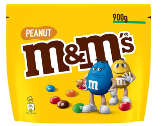 Sachet de 900g M&M'S PEANUT - Chocolat au lait et cacahuètes à 7€