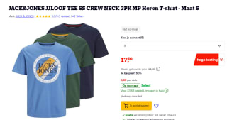 3 Jack and Jones voor €17,50 bij Bol.com