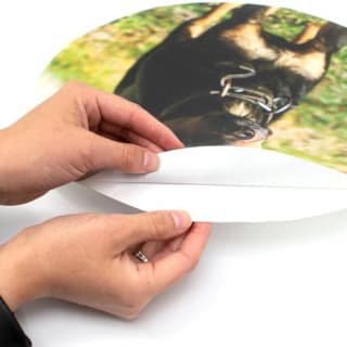 Eigen foto op muurcirkel van behang vanaf €4,99 dmv code bij FotoCadeau