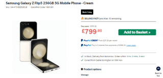 Gather a Samsung Galaxy Z Flip5 available at Laptops Direct for £699