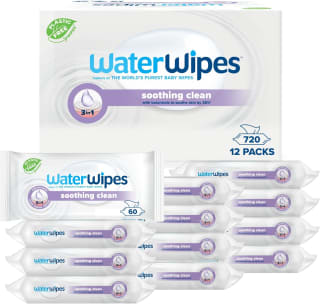 WaterWipes Billendoekjes Soothing 12x60 = 720 stuks voor €25,98 bij Amazon
