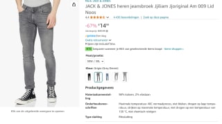 Jack & Jones skinny heren jeans grijs voor €14,99 bij Amazon