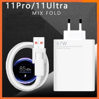 Carregador rápido da Xiaomi + Cabo USB C de 1.5 metros - R$ 41,67