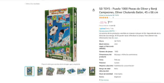 Marca SD TOYS ,Puzzle 1000 Piezas de Oliver y Benji Campeones, por 7,50€
