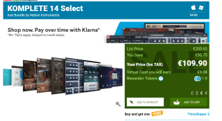 KOMPLETE 14 Select Inst Bundle by Native Instruments voor €109,09 bij Pluginboutique