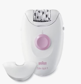 Depiladora - Braun, Silképil 1 SE1370, Depiladora con cable, con un accesorio por 25.35€ (Cuenta Nueva 15.35€)