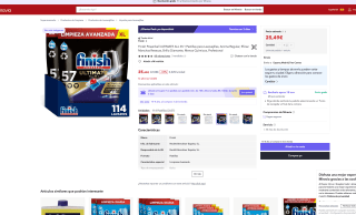 Finish Powerball ULTIMATE ALL IN 1 Pastillas para Lavavajillas por 25,49€ (Nuevos usuarios por 15,29€)