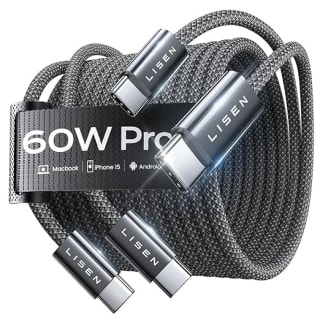 2x Lisen USB-C-kabel1M voor €5,99 bij Amazon