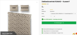 Beddengoed vanaf €1,99 bij Dekbed-Discounter