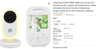 Babyphone LeapFrog LF2423 avec caméra à 64,19€