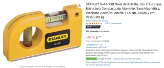 STANLEY 0-42-130 Nivel de Bolsillo por 5,55€