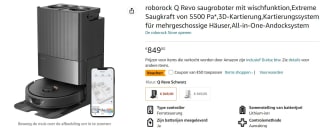 Roborock Q Revo robotstofzuiger met dweilfunctie voor €813,27 bij Amazon