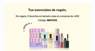 Regalo 5 favoritos Clinique con compra.