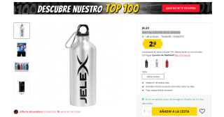 Oferta abrasadora Botella de agua de aluminiomarca Jelex de 600 ml por 2,22€