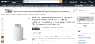 Tête Thermostatique Connectée et Intelligente tado° à 44,90€