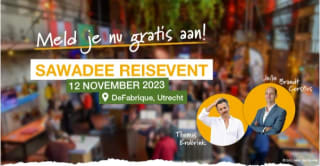 Gratis tickets voor Sawadee Reisevent in Utrecht 12 november