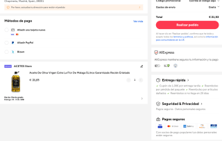 5L Aceite de Oliva Virgen Extra LA FLOR DE MALAGA por 21,78€