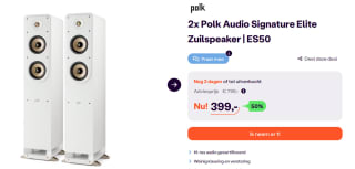Polk Signature Elite S50ES Wit 2 stuks voor €399,- bij iBOOD