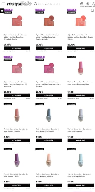 -15% en toda la Web de Maquillalia.