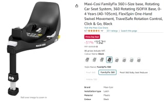 Maxi Cosi Familyfix 360 voor €152,89 met Amazon Prime