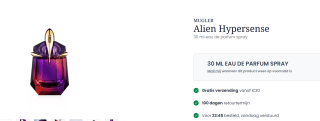 MUGLER Alien Hypersense 30 ml eau de parfum spray voor €26,25 bij Parfumerie