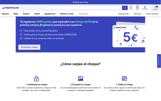 Cheque descuento 5 euros Decathlon por 5€