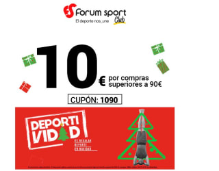 10€ de descuento por compras de +90€ desde Forum sport