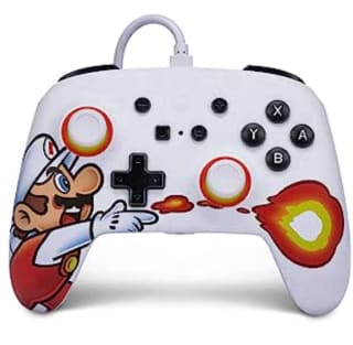 Mando con cable PowerA para Nintendo Switch modelo Fireball Mario por 20,90€