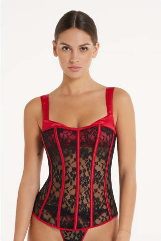 Sujetador Bra Top con Efecto Corsé Burlesque Lace a solo 8€