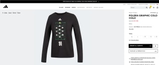 Polera Adidas Graphic Colo Colo para mujer por $11.990
