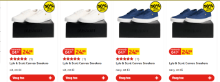 Lyle & Scott -canvas Sneaker - Unisex - voor €12,49 bij Kruidvat