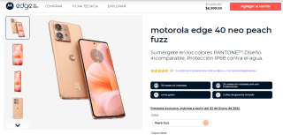 Motorola Edge 40 Neo Peach Fuzz 256GB por $5,349