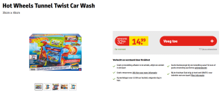 Hot Wheels Tunnel Twist Car Wash voor €14,99 bij Kruidvat