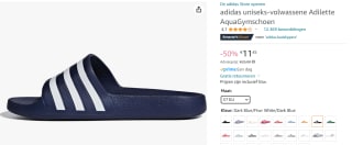 adidas Sportswear Adilette Aqua voor €11,45 bij Amazon NL