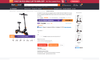 Patinete eléctrico plegable KuKirin G2 MAX 20Ah 48V 1000W por 714€