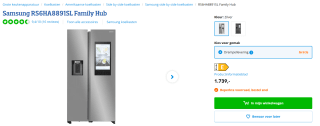 SAMSUNG Family Hub Amerikaanse koelkast voor €1.739 bij Coolblue.