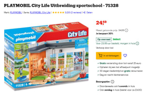 Playmobil Uitbreiding sportschool (71328) voor €24,49 bij Bol