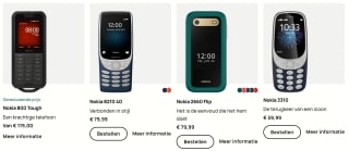 50% korting op alle Feature Phones van Nokia