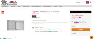 Fregadero TEKA Zenit RS15 1C1EI86 Inox 115100005 popr 213€