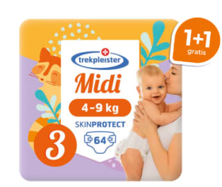 1+1 gratis op Trekpleister luiers