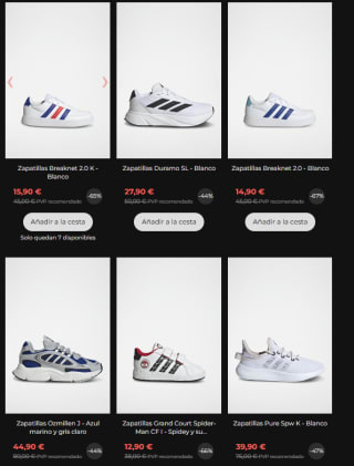 Rebajas hasta 65% descuento Adidas ropa y calzado grandes ofertas