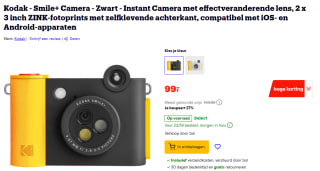 Kodak Smile+ Instant Camera voor €99 bij Bol