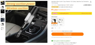 Cepillo dientes eléctrico por 1,72€, Aspiradoras coche desde solo 5,83€ y más productos