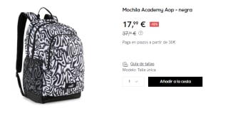Mochila Puma Academy Aop por 17.99€