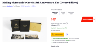 The Making of Assassin's Creed: 15th Anniversary (Deluxe Edition) Hardcover voor €35,97 bij Bol