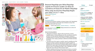 Maletín de maquillaje Beeyouk para niñas 34 piezas por solo 14,98€