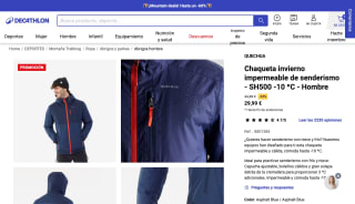 Chaqueta Invierno QUECHUA SH500 -10°C por 29,99€