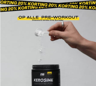 20% korting op pre-workout bij Fuelyourbody